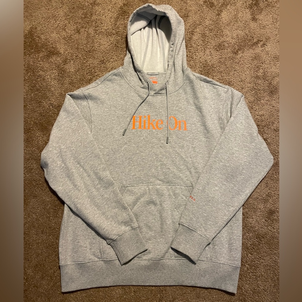 Merrell Hoodie Pullover Gray HIKE ON Step Outside Organic Cotton Size Large